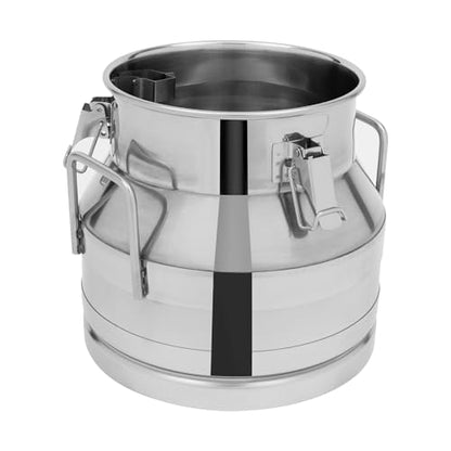 DYNAMI 3.2Gal Stainless Steel Milk Bucket With Sealing Lid and Carry Handle,Thickened Stainless Steel Milk Can Large Liquid Container Storage,for Milk,Wine, Oil Storage Transport (12L/3.2gal) - size: 12L/3.2gal