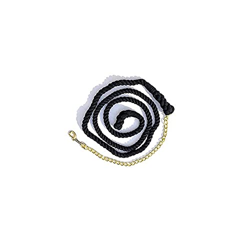 Premium Cotton Lead Rope 3/4 inch x 10 Foot Long with Chain