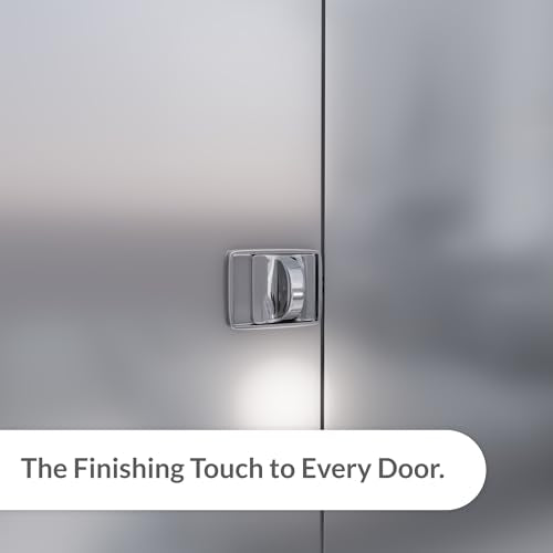 Brixwell 91-292 Concealed Latch With Square Hole, Polished Chrome Finish, Fits 1" Steel Doors, 1-3/4" Width,1-3/8" Height, Used for Commercial and Residential Door Applications