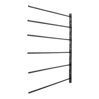 VEVOR Wall Mounted Saddle Rack, 30.9 x 29.9 x 5.5 in, Swing Out Saddle Holder, Six Tiers Horse Saddle Stand, Space Saving Horse Pad and Blanket Rack for Tack Room Organization Trailer Accessories - style: 6 Tiers-1 Pack