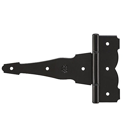National Hardware N109-037 SPB841 Ornamental T Hinge in Black - size: 8 Inch