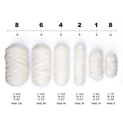 Natural 1lb Wool Bulk roving,. Best Wool for Spinning, arm Knitting, Needle Felting, Chunky Blankets Spinning Thick Yarn Tapestry. Natural, un-Dyed. (Sand Gray, 1 lb) - color: Sand, size: 1 lb