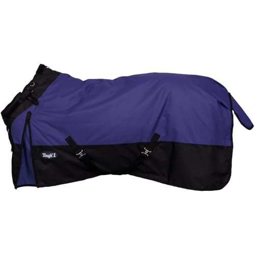 TOUGH1 1200D Turnout Blanket with SNUGGIT, 300-G, Purple, 69-in - color: Purple, size: 69In