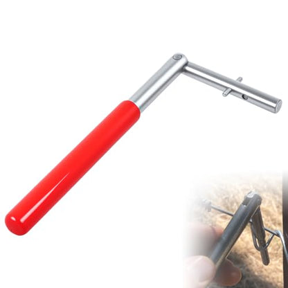 T-post Clips Tool Fence Clips Twisting Tool and Wire Steel Bender T-post Multi-Functional Handheld Tool