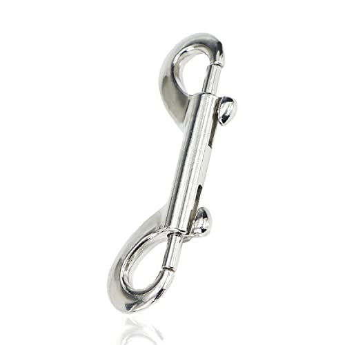 Metal Double Ended Bolt Snap Trigger Chain Diving Clips for Water Bucket Pet Feed Bucket Agricultural Equine Home Dog Leash Garage Use (3-1/2" (8cm), 10 Pack) - color: 10 Pack, size: 3-1/2" (8cm)