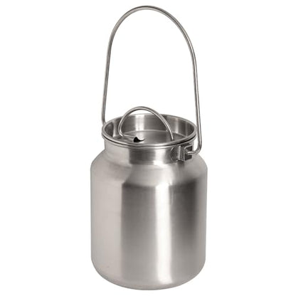 Lindy's Stainless Steel Seamless 1-Gallon Milk Jug, Milk Can, Milk Pail, Anti-Leak Liquid Storage Container with Tight Lid and Long Swivel Handle - size: 128 Ounces