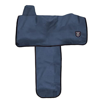 Harrison Howard 600 Denier Splash-Resistant Protective Saddle Cover Protection from Scratches, Direct Sunlight, and Dust/Debris Keeps Saddle in Pristine Condition-Navy - color: Navy