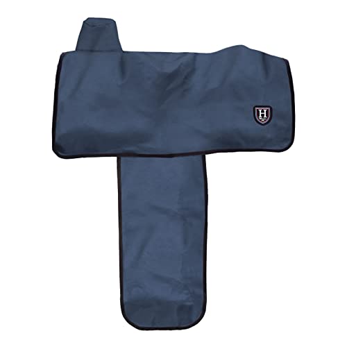 Harrison Howard 600 Denier Splash-Resistant Protective Saddle Cover Protection from Scratches, Direct Sunlight, and Dust/Debris Keeps Saddle in Pristine Condition-Navy - color: Navy