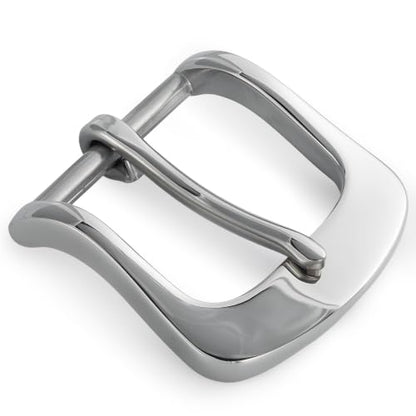 1.5" Heavy Duty Stainless Steel Belt Buckle, Solid Polished Metal for DIY Belts, Dog Collars & Horse Tack - color: Stylle-3