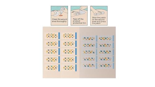 Hydrocolloid Bandage Kids | 3X Faster Healing | Reduces Scarring | Protects Against Germs | Waterproof | 100% Active Surface | Flexible Protection & Wound Care | 20 Pcs - color: 20 Count