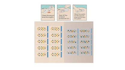 Hydrocolloid Bandage Kids |3X Faster Healing | Reduces Scarring | Protects Against Germs | Waterproof | 100% Active Surface | Flexible Protection & Wound Care | 50 Pcs - color: 50 Count