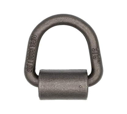 Mytee Products (12 Pack) 3/8" Heavy Duty Weld On D Ring - 9,000 LBS Breaking Strength Tie Down Anchor for Truck Bed - Forged D Rings for Trailer - size: 12 - Pack