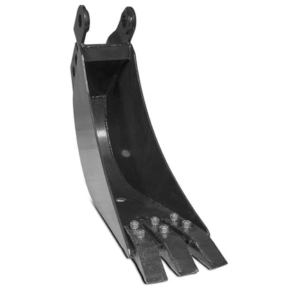 Titan Attachments 8in Wide Backhoe Bucket, 3-Carbon Steel Teeth, Hydraulic Tilt Backhoe & Excavator Attachment - size: 8"