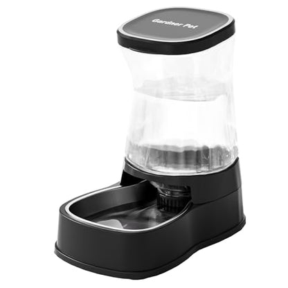Automatic Dog Water Dispenser, Stainless Steel Bowls Feeder, 100% BPA-Free - color: Dark, size: 1 Gallon