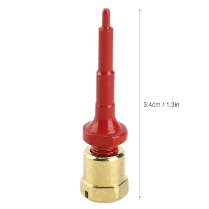 Livestock Ear Tag Replacement Pin, Stainless Steel Applicator Part, Universal Fit for Cattle Sheep Pig, Red, 3.4 cm(1.3 in), 1 Pack