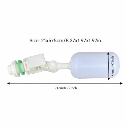G1/2 Float Valve 2 Pieces, ABS Automatic Livestock Water Bowl Valve for Cattle Goat Sheep Pig Horse Water Trough,21x5x5cm(8.27x1.97x1.97in)