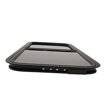 Vertical Sliding Black RV Window for Teardrop, Cargo, Horse Trailer, Marine Camper Window Replacement,22" Wide x 42" Tall (42"x22") - size: 42"x22"