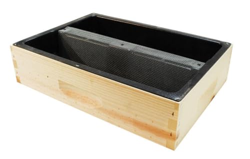 Mann Lake Top Hive Feeder with Unpainted Wood Super, Leakproof Reservoir