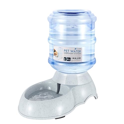 Flexzion Gravity Pet Water Dispenser Drinking Station for Dogs Cats (3 Gallon) Automatic Replenish Waterer for Small Large Breed Dog Cat,Feeding Watering Fountain Supplies Bottle Dish Bowl - size: 3 Gallon
