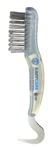 Angry Horse Easycare Hoof Pick and Wire Brush Combo, Clear