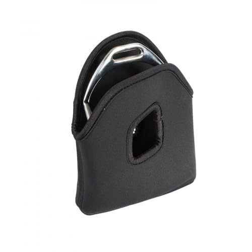 Horze Soft Neoprene 6.3" x 8" Stirrup Covers | Protect Your Saddle - Black - One Size