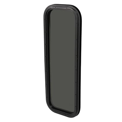 HECASA Fixed 12" W x 35" H Vertical Window Universal RV Parts Tinted Glass - size: 12" W x 35" H