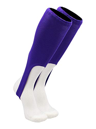 TCK 9 Inch Solid Baseball Stirrups - Adult and Youth - color: Purple, size: Medium