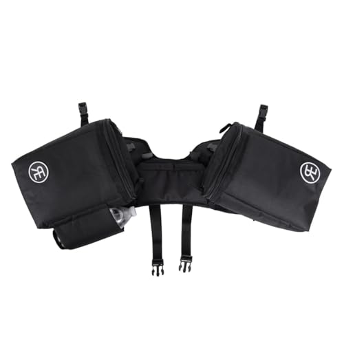 Reinsman Pommel Cooler Bag | Equestrian Durable Convenient Spacious 2-Side Nylon Insulated Bag with Stainless Steel Hardware | Easy Attachment to The Swell with Adjustable Strap - color: Black