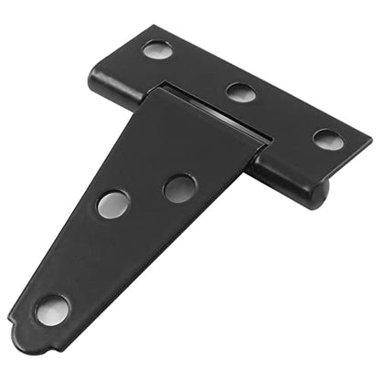 Murtenze 6Pack 2 Inch Black T-Strap Shed Hinge - color: Black, size: 2 Inch - 6Pack