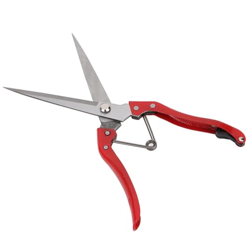 Multifunctional Hand Shears, Heavy Duty Iron Steel Wool Shears for Sheep Goat Leather Grass, with Non Slip Handle, for Veterinary Kitchen Farm Use