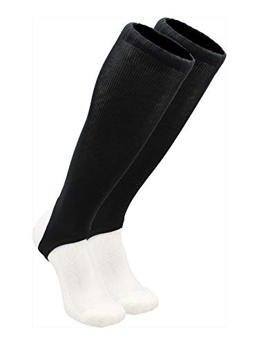 TCK 4 Inch Solid Baseball Softball Stirrups - Adult & Youth - color: Black, size: Small