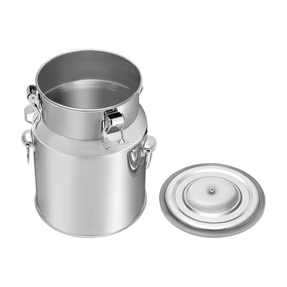 Stainless Steel Milk Barrel, 1.3 Gallon Milk Can Bucket - size: 1.3Gal
