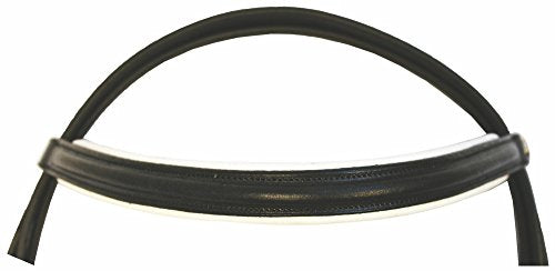 Henri de Rivel Pro Padded Dressage Bridle with Web Reins - color: Black/White, size: Horse