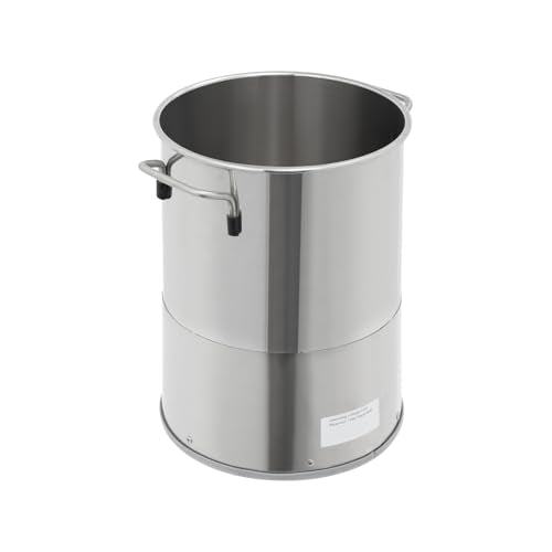 11L Heated Water Bucket 80W Stainless Steel Heated Water Bowl with Digital Display 32°F‑122°F Temperature Adjustable, Outdoor Pet Water Heater for Dogs, for Homes Farms Yards Silver 110V