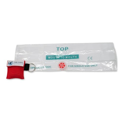 CPR Keychain Face Shields with One-Way Valve, 6 Pack - size: 6