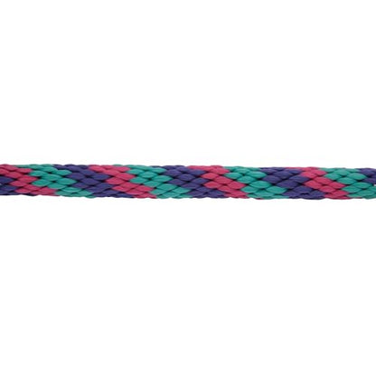 Weaver Leather Poly Lead Rope, Raspberry/Teal/Purple, Small