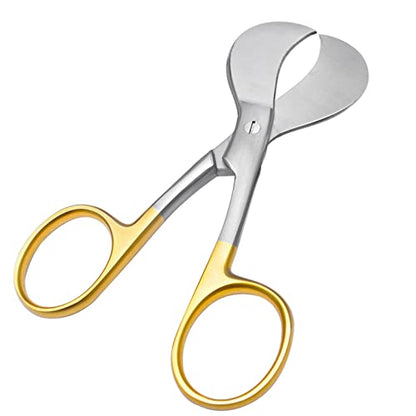 Umbilical Cord Scissors 4'' Gold Handle (USA Pattern) for Veterinary Instruments