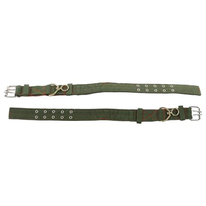 Sheep Collar, Non-Slip Adjustable Turn Buckle Collar Farm Animal Goat TieCollar with 2-Rows Metal Buckle and Traction Chain for Cow Goat Sheep Nylon Neck Strap Cow Collar(S) - size: S