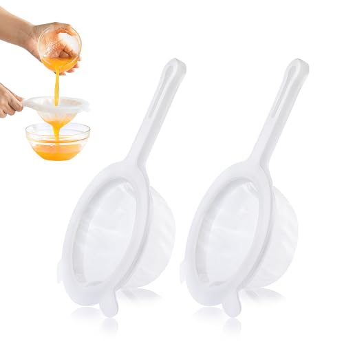 Fine Mesh Strainer, Plastic Strainer for Juice, Coffee, Honey, Nut Milk