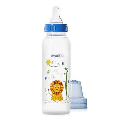 Classic Prints Polypropylene Bottles for Baby, Infant and Newborn - Blue/Green/Teal, 8 Ounce (Pack of 36) - size: 1 Count (Pack of 36)