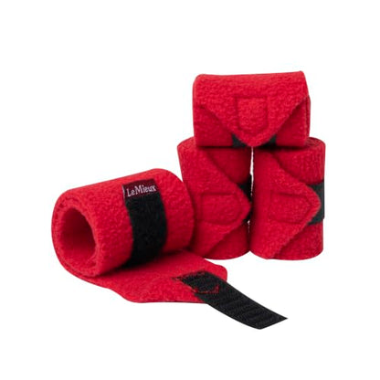 LeMieux Toy Pony Bandages for Toy Pony - Fleece - Simple Fastening - Suitable for Ages 3 Years + - Chilli - color: Chilli