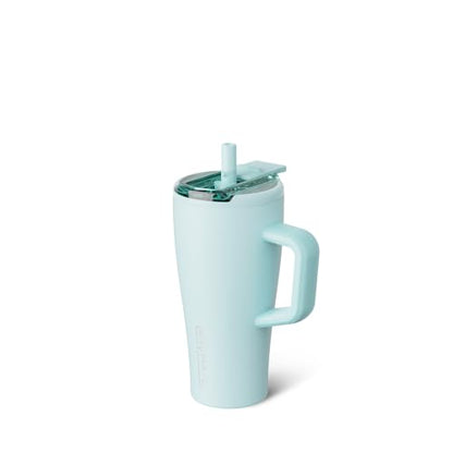 BrüMate Era Flip 20oz Kids Tumbler with Covered Flip Down Straw | 100% Leakproof Insulated Kids Cup | Made of Stainless Steel | Cup Holder Friendly | 20oz (Blue Agave) - color: Blue Agave, size: 20 Ounces