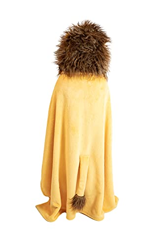 Lazy One Wearable Hooded Blanket for Kids, Animal Hooded Blanket (Lion) - color: Lion Hooded Blanket