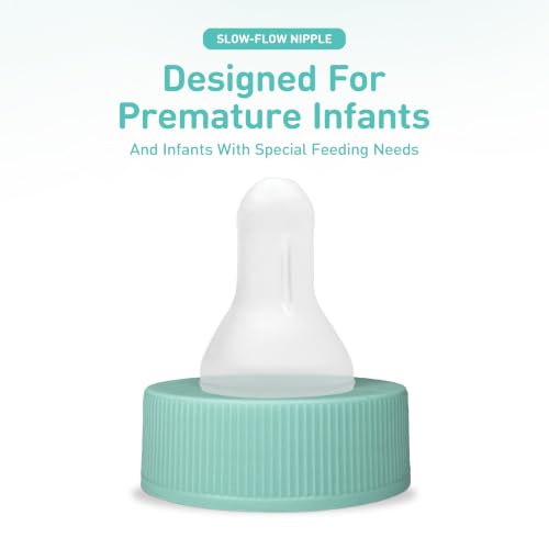 Enfamil Slow-Flow Soft Nipple for premature Infants , 12 CT | Slower flow, Latex Free, Ready to Use