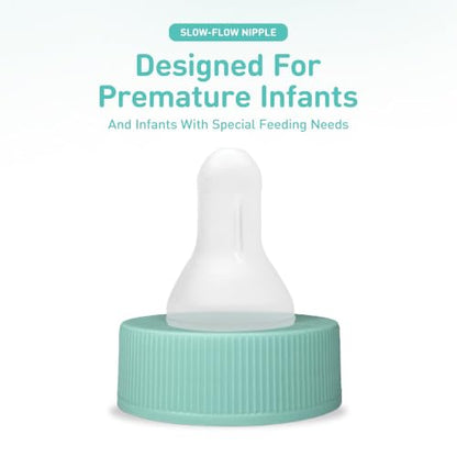 Enfamil Slow-Flow Soft Nipple for premature Infants , 12 CT | Slower flow, Latex Free, Ready to Use