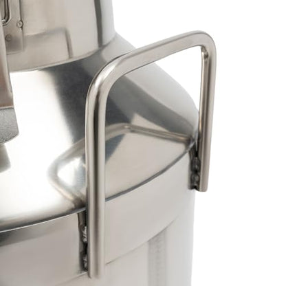 50L/13.21Gal Stainless Steel Milk Can, Milk Transport Can, Jug Wine Pail Bucket Bottle, Liquid Container Storage Barrel with Strong Silicone Sealed Lid, Stainless Steel Sealed Tank - size: 1690.9 Ounces