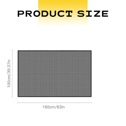 Magnetic Car Sunroof Sun Shade Breathable Mesh, UV Protection Auto Moonroof Screen Cover, Universal Quick Install Vehicle Window Mesh Bug Net Accessory for Camping, Parking (63.1×39.2 in) - size: 63.1*39.2 In