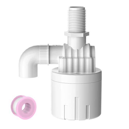 Water Float Valve 1/2 Inch Water Level Controller Built-In Water Tank Upgrade Float Valve for Livestock Tanks,Cistern,Toilet (1pcs 1/2" top inner) - size: 1/2" Top Inlet