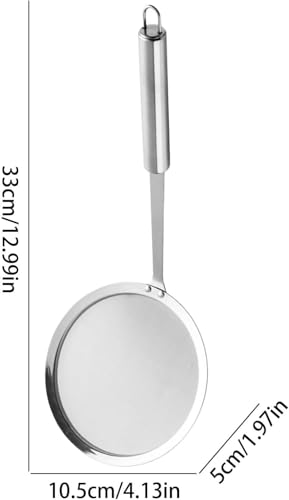 Stainless Steel Fine Mesh Strainer Spoon - Strainer Fine Mesh Skimmer | Beyond Draw Mesh Strainer, Cooking Food Strainer Ladle For Skimming Grease And Foam For Soybean Milk, Juices