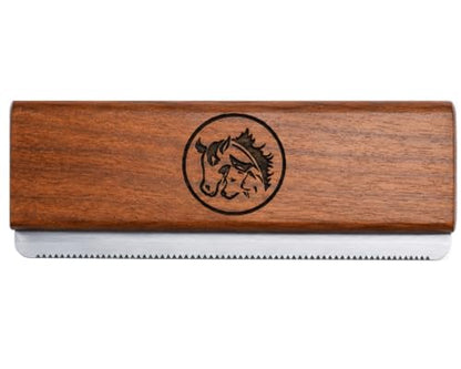 Original Deshedding Grooming Tools for Dogs, Cats & Horse Easy Ergonomic Wooden Groom pro Professional Brush Grooming Tool, Remove painlessly 95 Percent of Lose Hair Fur & Dirt (5 inch) - size: 5 Inch